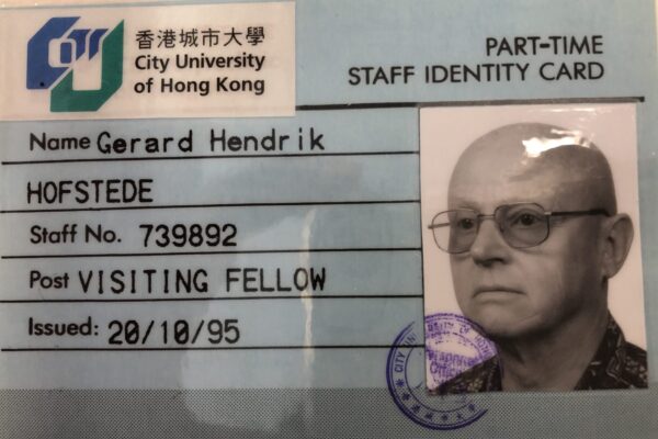 Hofstede Hong Kong card